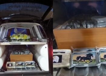 Cocaína em caixão