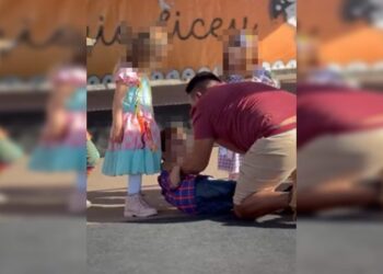 Homem agride criança em festa junina