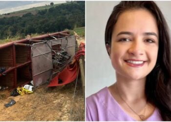 Mineira grávida queda de balão
