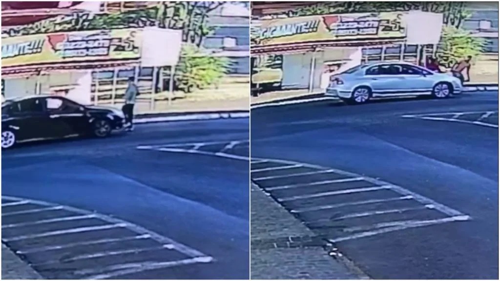 Idoso atropelado duas vezes seguidas