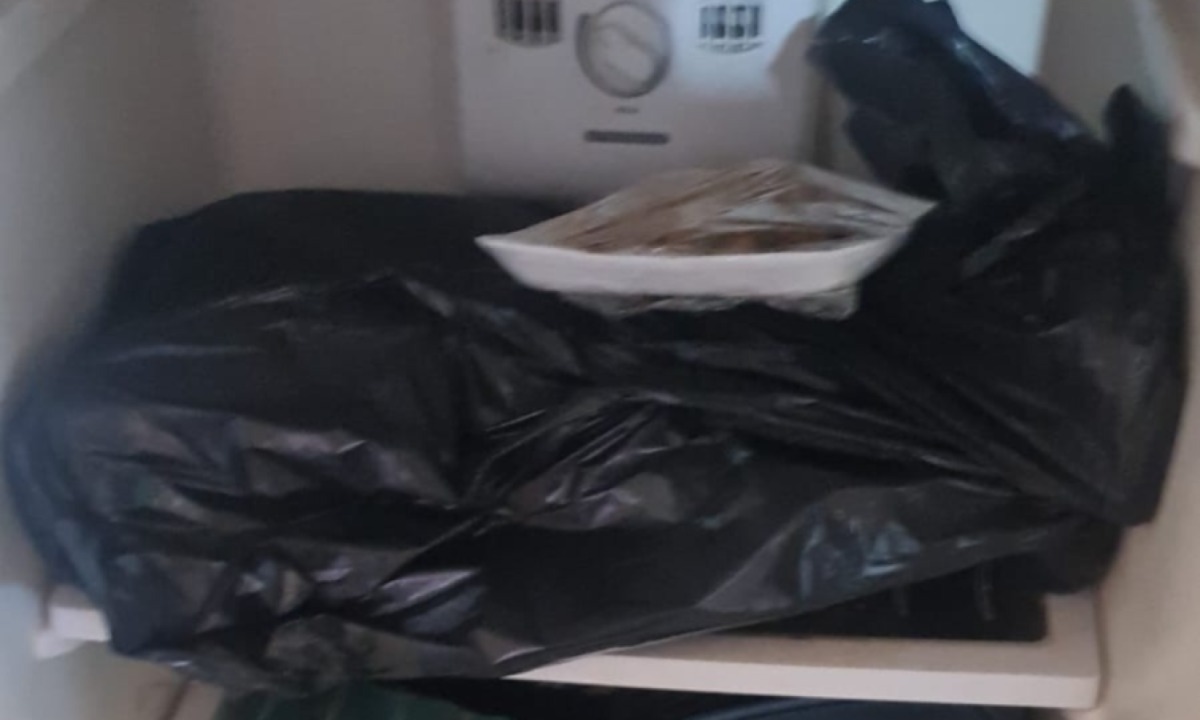 O corpo foi esquartejado e escondido na geladeira