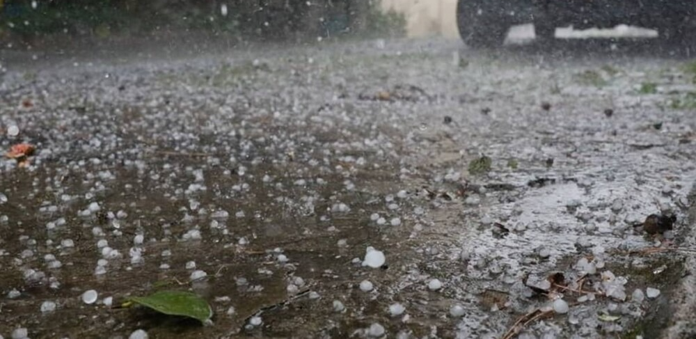 Granizo e tempestade no Sul de Minas
