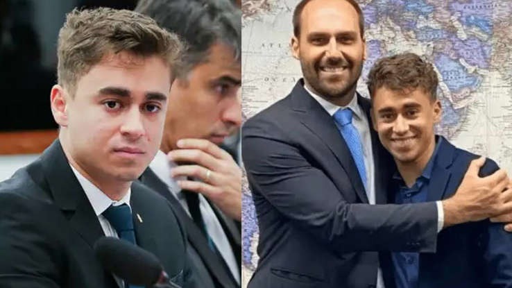 Nikolas Ferreira é alvo de Eduardo Bolsonaro e Allan dos Santos