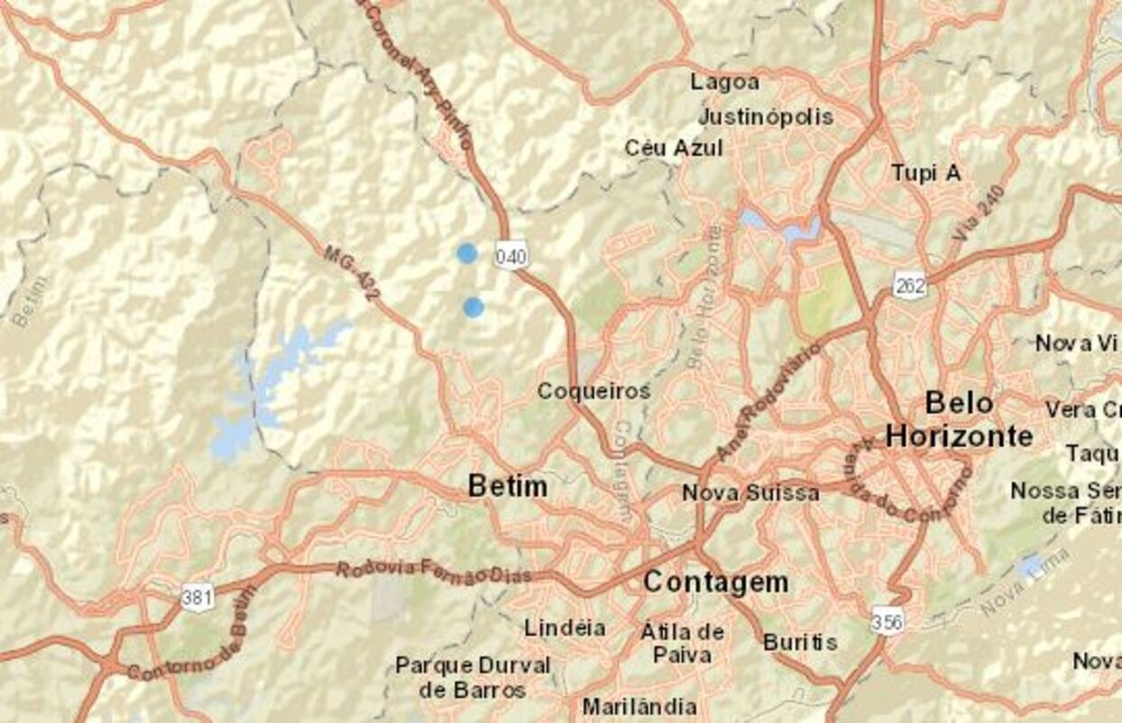 Tremores de terra em Contagem e na Grande BH