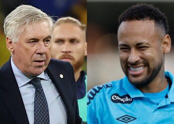 Ancelotti descarta corte de Neymar e garante atacante nos planos da Copa do Mundo