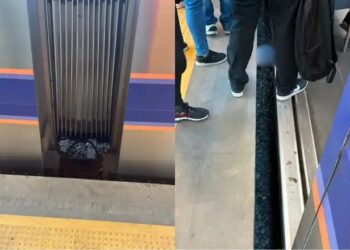 Idoso fica ferido após cair no vão do Metrô BH