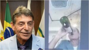 Juiz flagrado tomando vinho e fumando durante julgamento