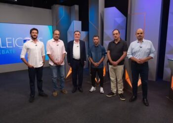 Flávio Roscoe no debate da Globo enfrenta adversários e apresenta propostas para Minas